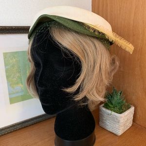 Vintage Smart Green Hat by Janie